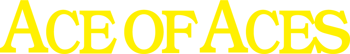 Ace of Aces logo for Commodore 64